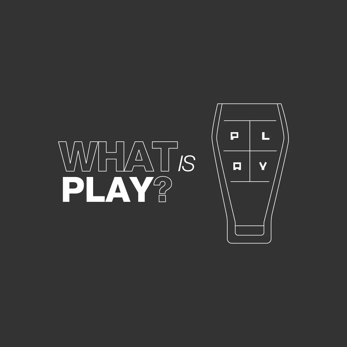 Τηλεχειριστήριο γκαραζόπορτας KEY PLAY4 — τεχνικό infographic